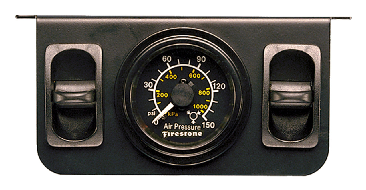 Firestone Electric Dual Pressure Gauge Dual - Black Plastic (WR17602577) - 2577
