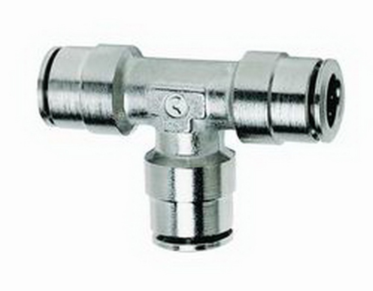 Firestone Union Tee 1/4in. Nickel Push-Lock Air Fitting - 25 Pack (WR17603025) - 3025