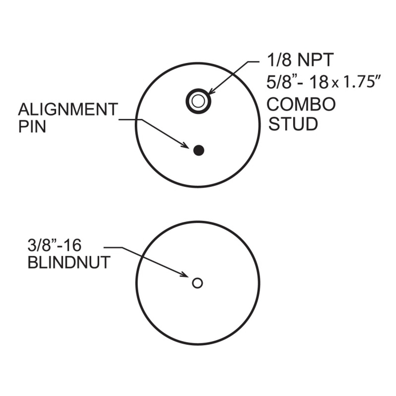 Firestone Ride-Rite Replacement Bellow 267CZ (For Kit PN 2445) (W217606410) - 6410