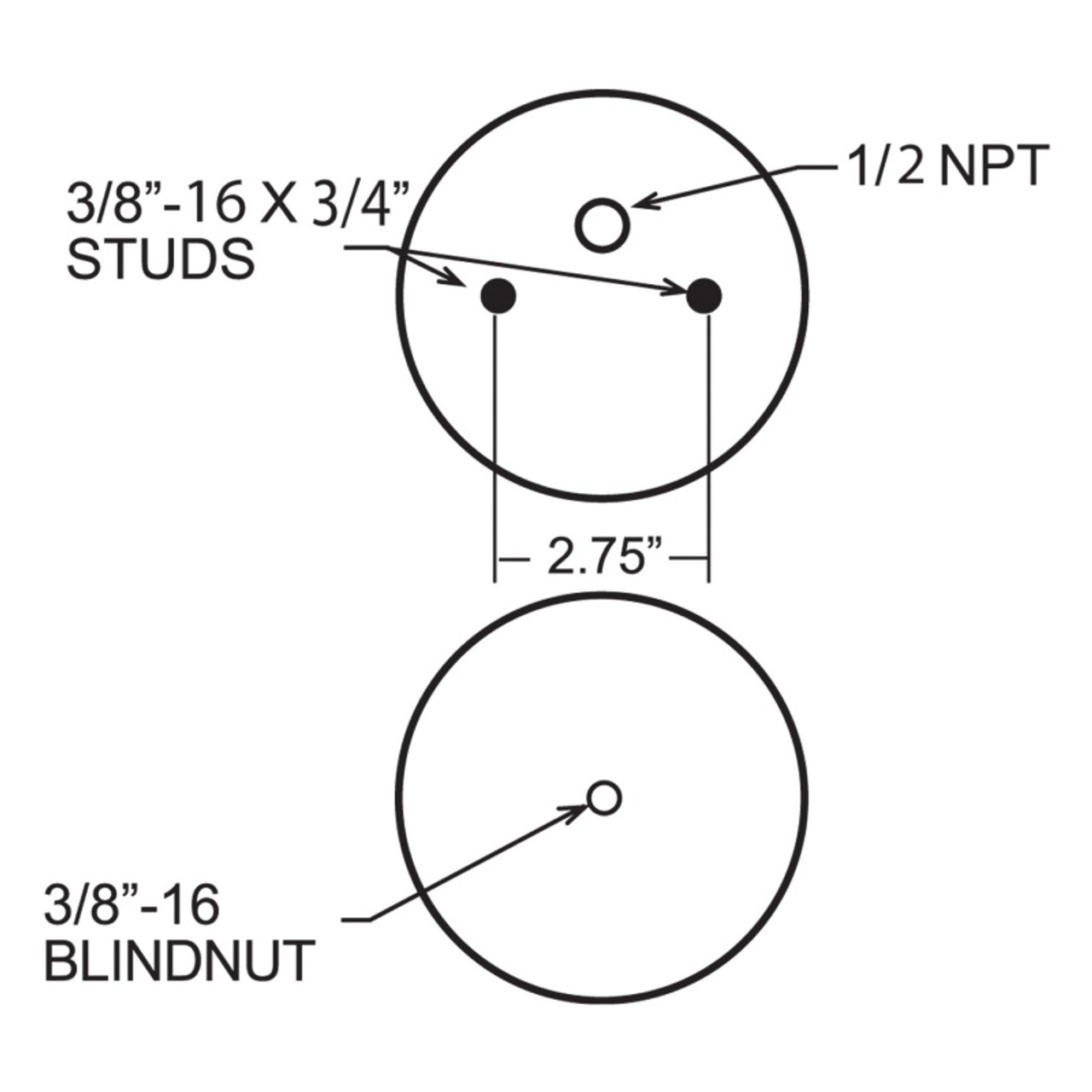 Firestone Ride-Rite Replacement Air Helper Spring 224C (W217606776) - 6776