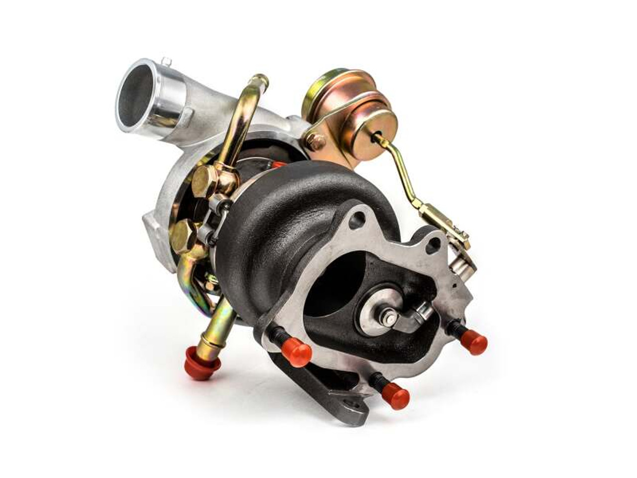 Forced Performance Subaru STi Blue Turbo 84mm Black Housing 18PSI TiAL MVI WG w/Oil Line (D/S Only) - 2025071-0502010