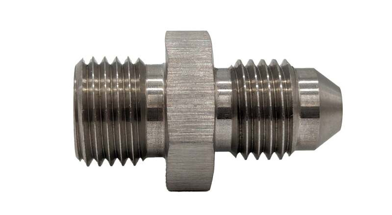 Forced Performance Stainless Steel M12x1.25 to -4AN Straight Fitting - GBAN816-4-M12125