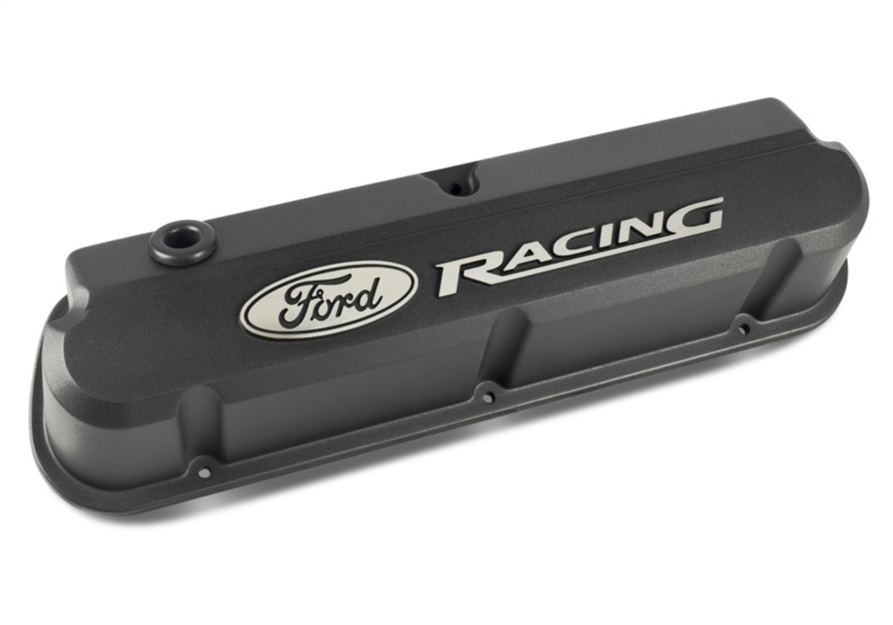 Ford Racing 289-351 Slant Edge Black Valve Cover - 302-135