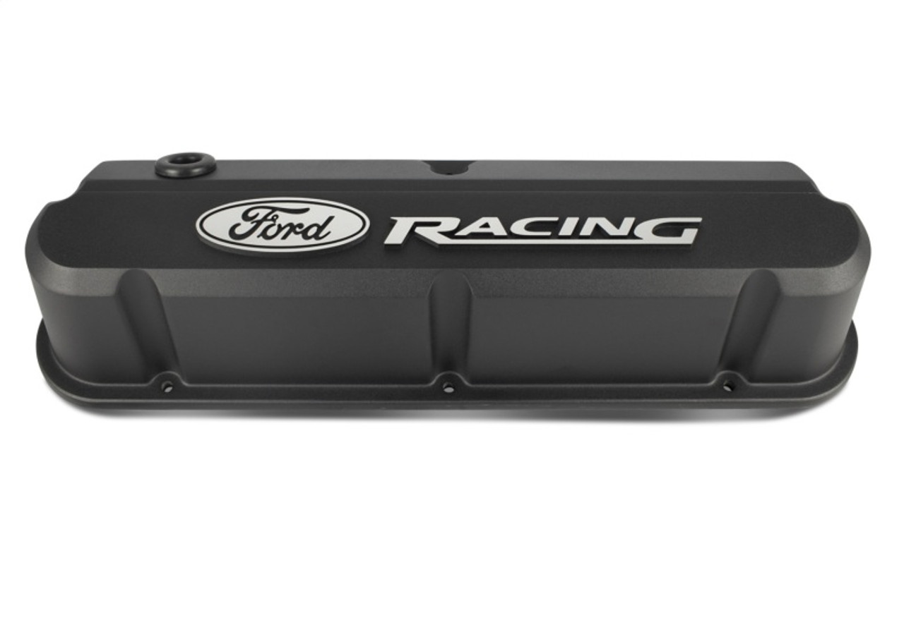 Ford Racing 289-351 Slant Edge Black Valve Cover - 302-135