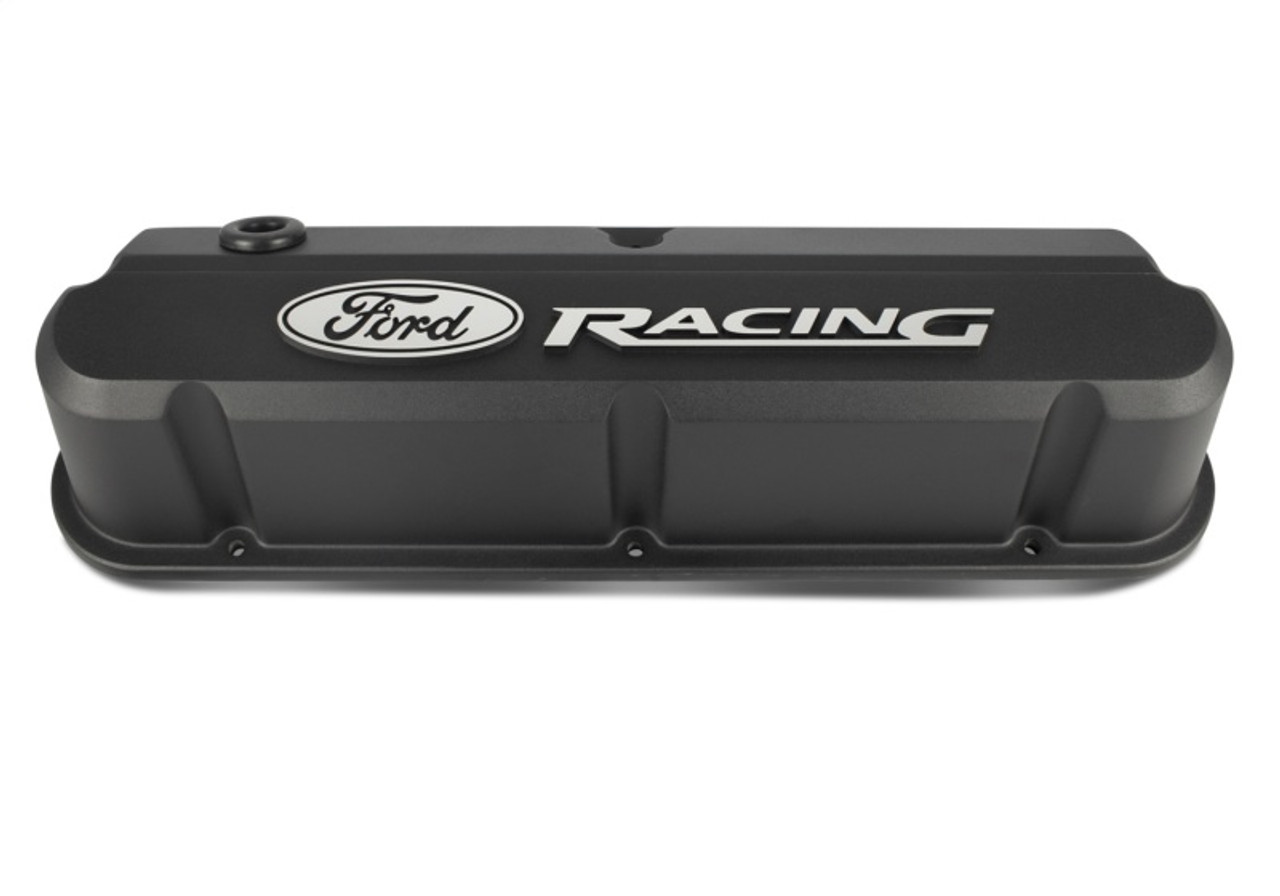 Ford Racing 289-351 Slant Edge Black Valve Cover - 302-135