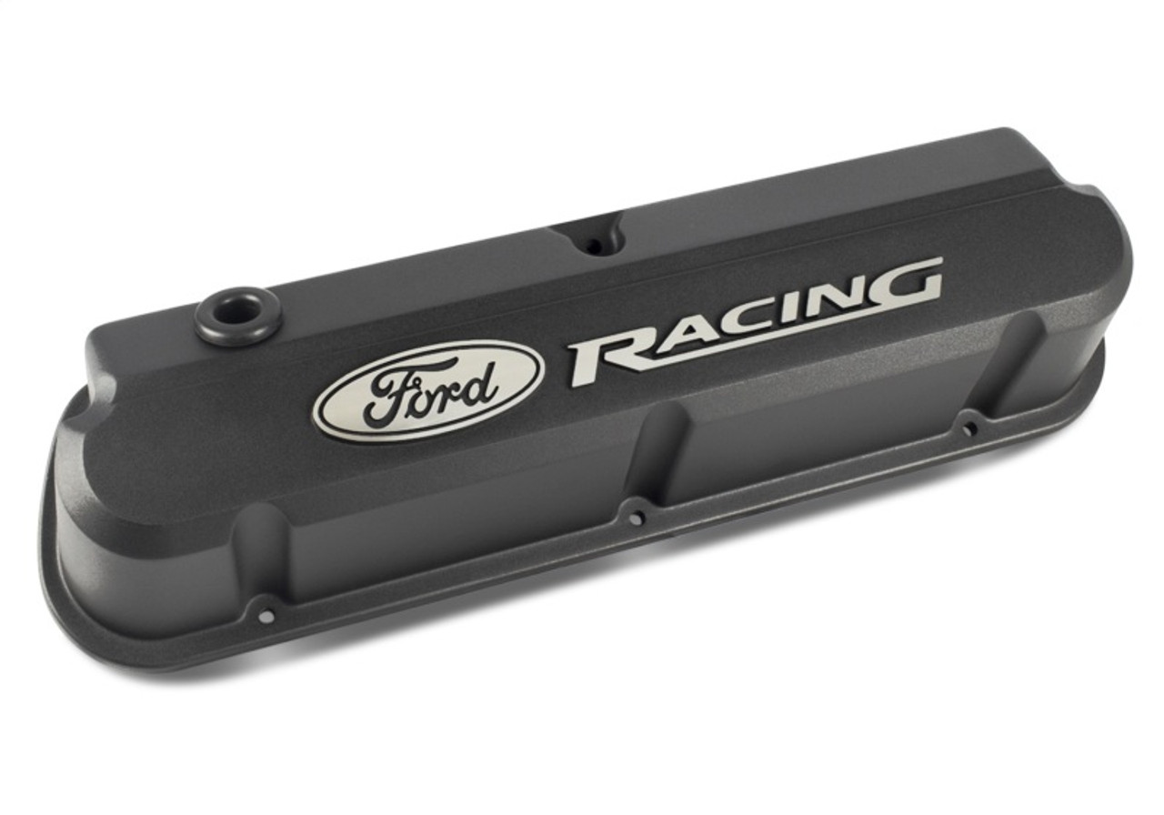 Ford Racing 289-351 Slant Edge Black Valve Cover - 302-135