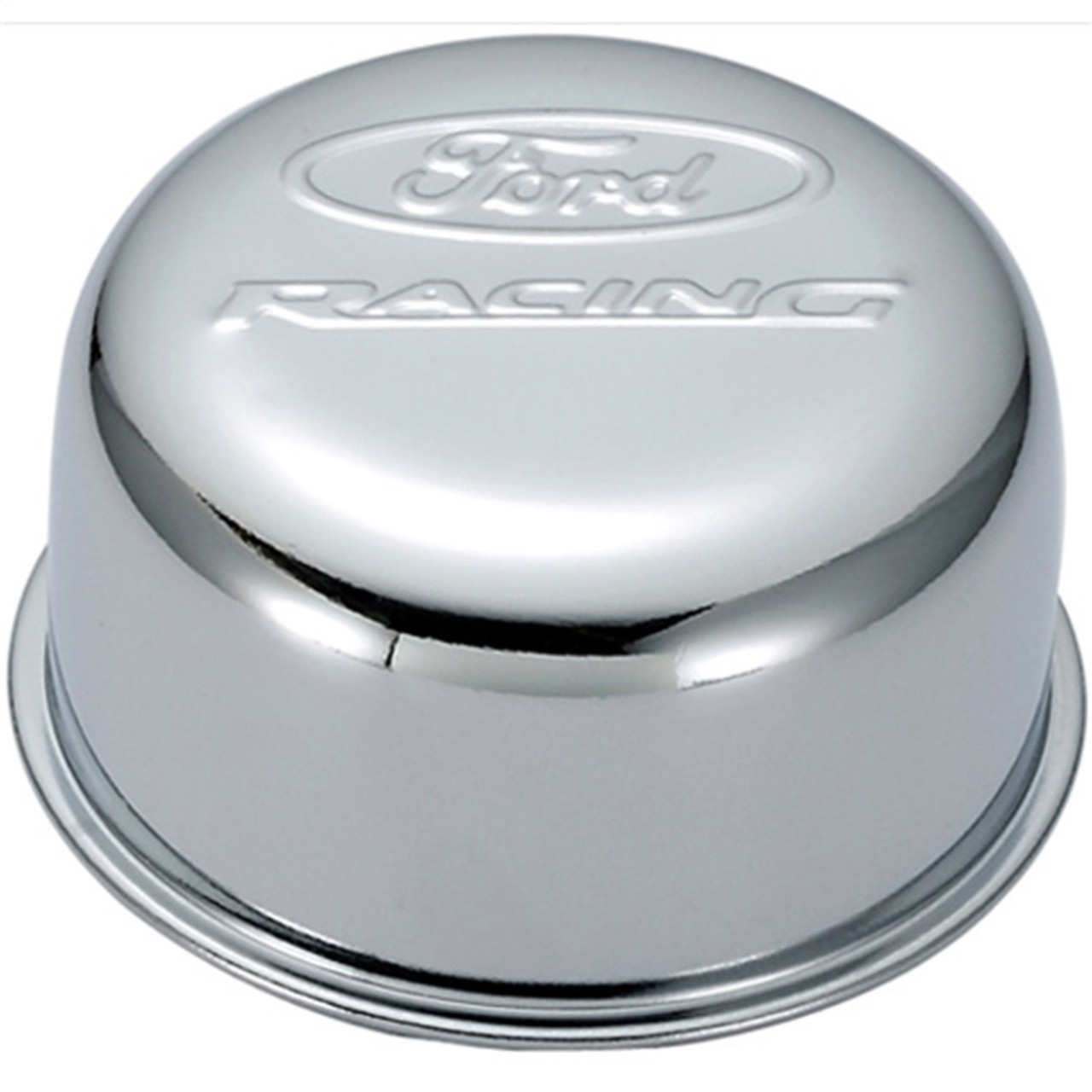 Ford Racing Chrome Breather Cap w/ Ford Racing Logo - Twist Type - 302-200