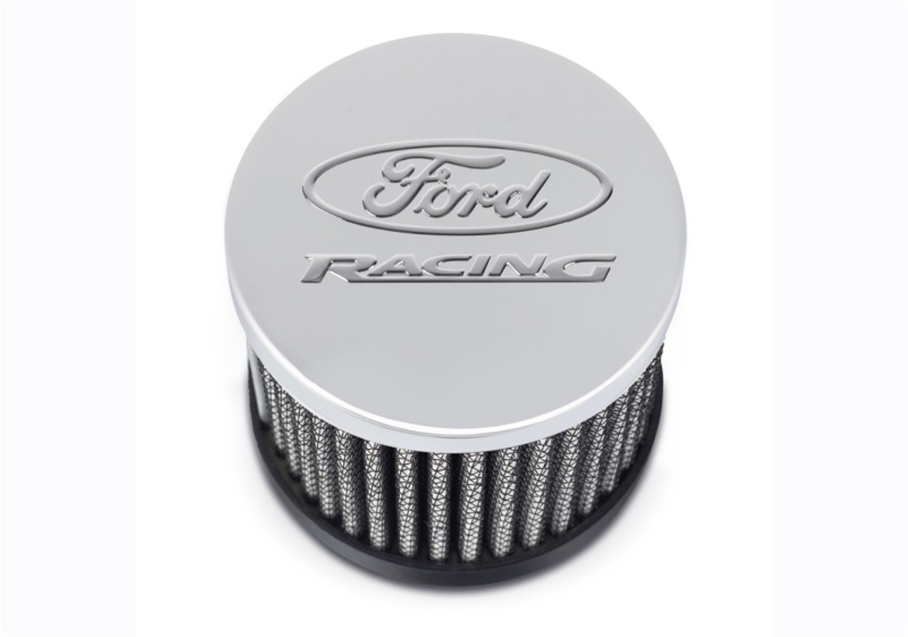 Ford Racing Push In Valve Cover Breather Filter w/Ford Racing Logo Top - 302-236