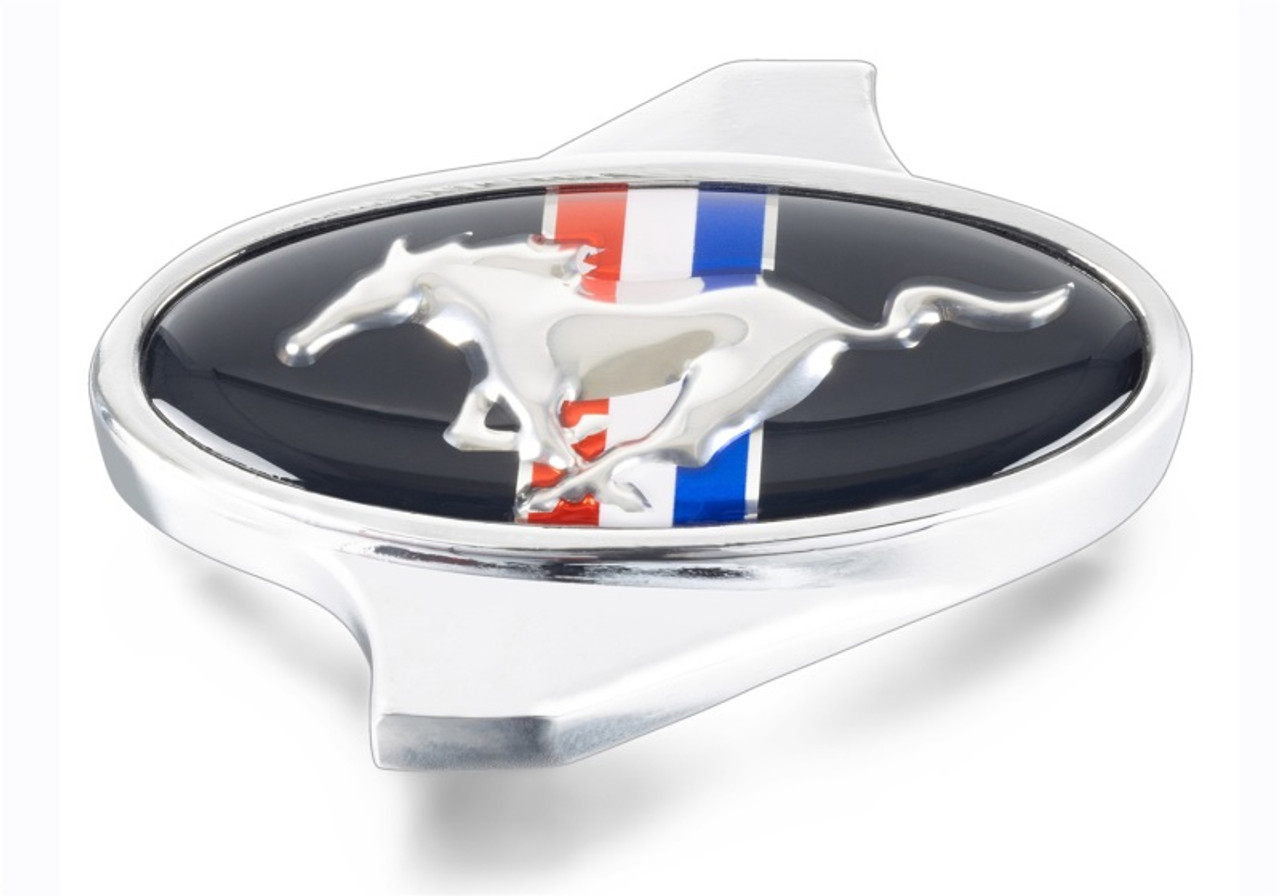 Ford Racing Chrome Air Cleaner Nut w/ Mustang Logo - 302-337
