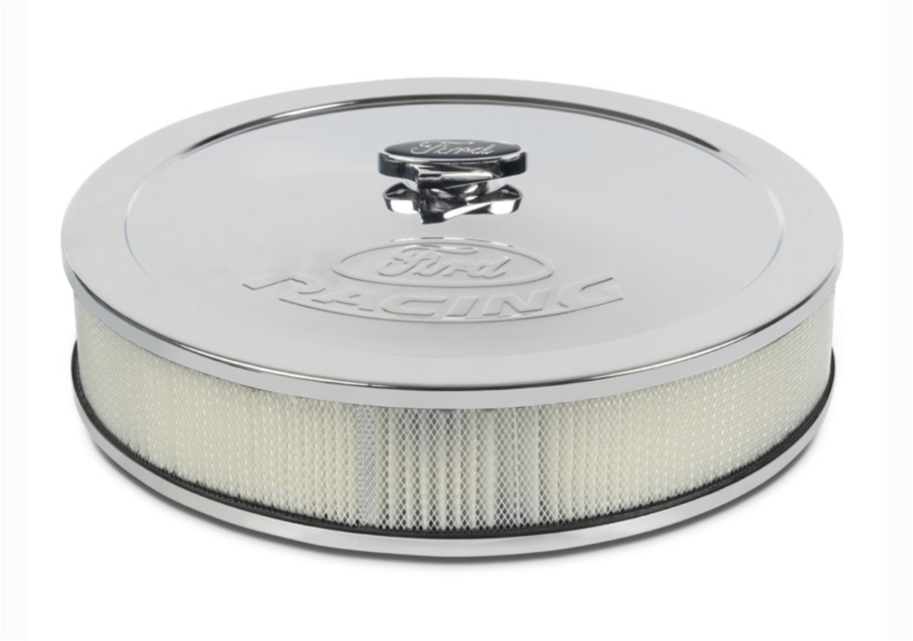 Ford Racing Chrome Air Cleaner w/ Emblem - 302-350