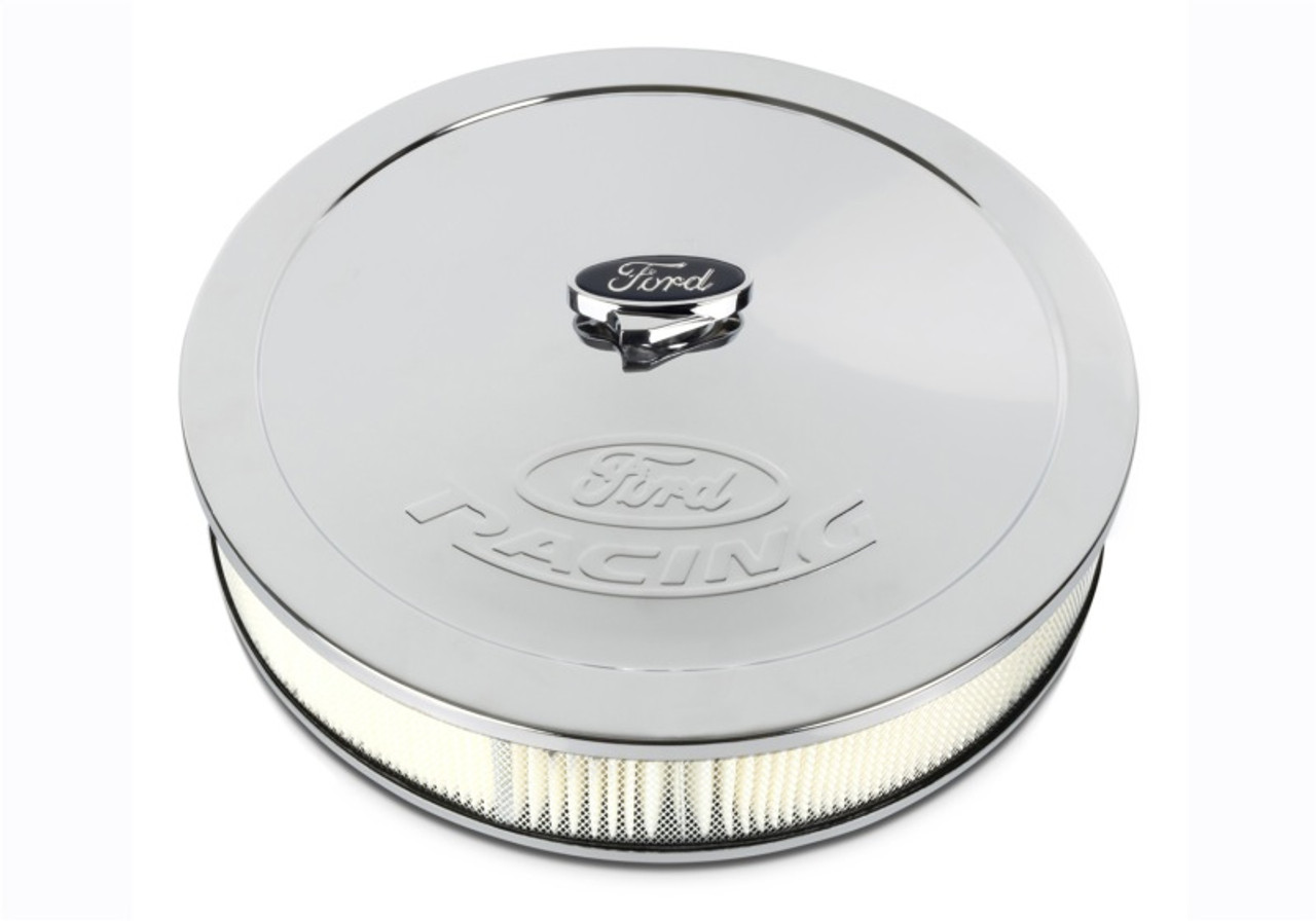 Ford Racing Chrome Air Cleaner w/ Emblem - 302-350