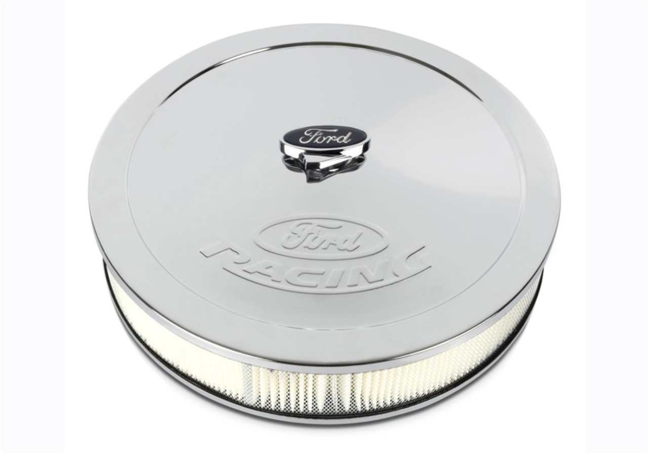 Ford Racing Chrome Air Cleaner w/ Emblem - 302-350
