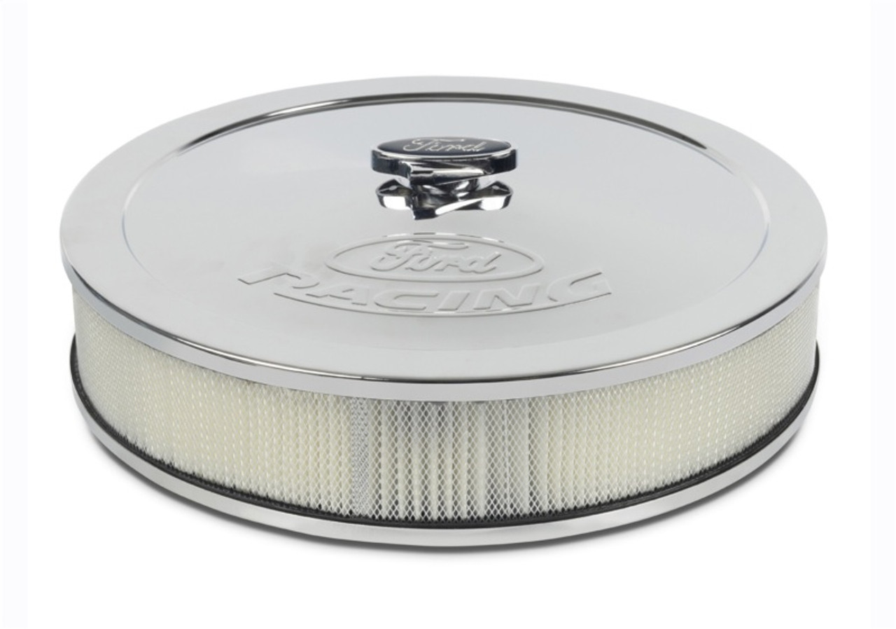 Ford Racing Chrome Air Cleaner w/ Emblem - 302-350