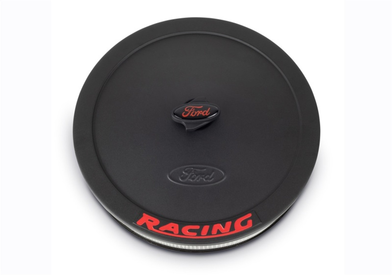 Ford Racing Air Cleaner Kit - Black Crinkle Finish w/ Red Emblem - 302-352