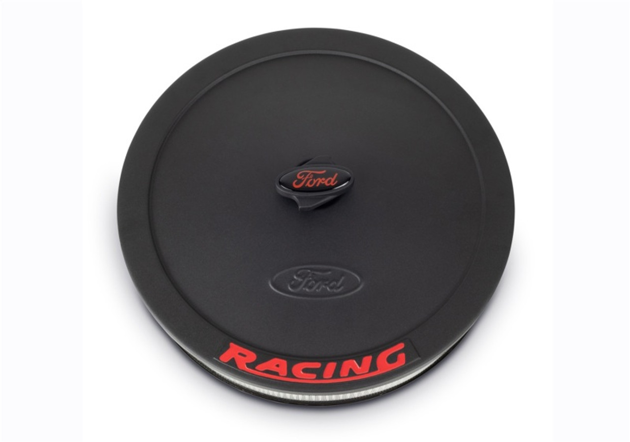 Ford Racing Air Cleaner Kit - Black Crinkle Finish w/ Red Emblem - 302-352