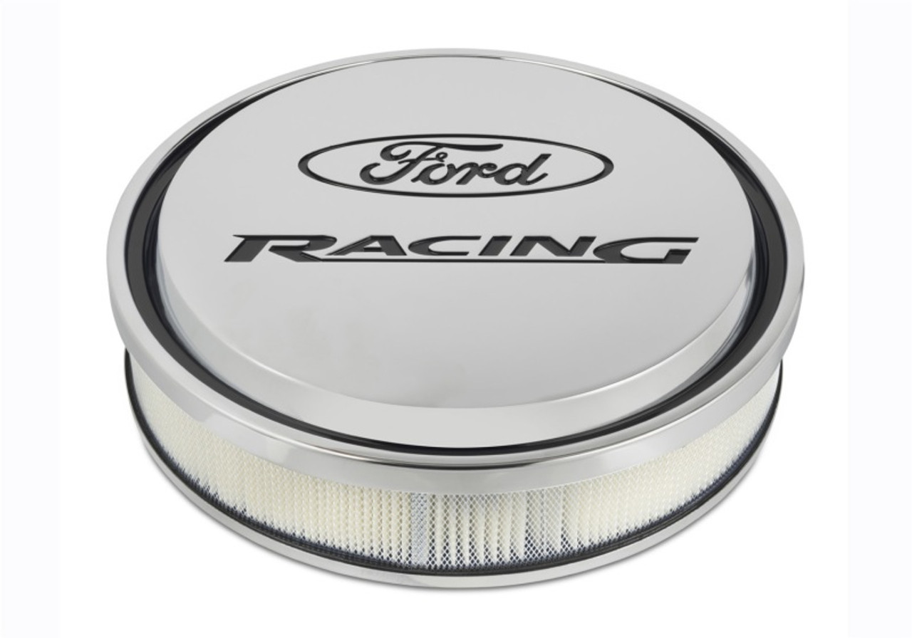 Ford Racing Chrome Slant Edge Air Cleaner Assembly - 302-384