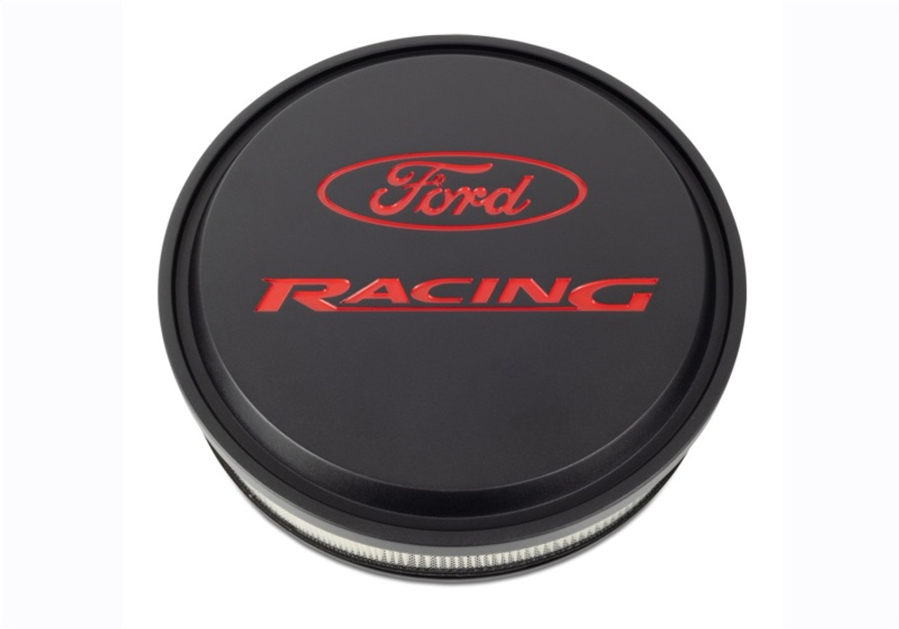 Ford Racing Black/Red Slant Edge Air Cleaner - 302-385