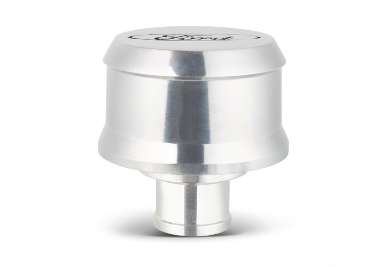 Ford Racing Slant Edge Breather - Polished - 302-438