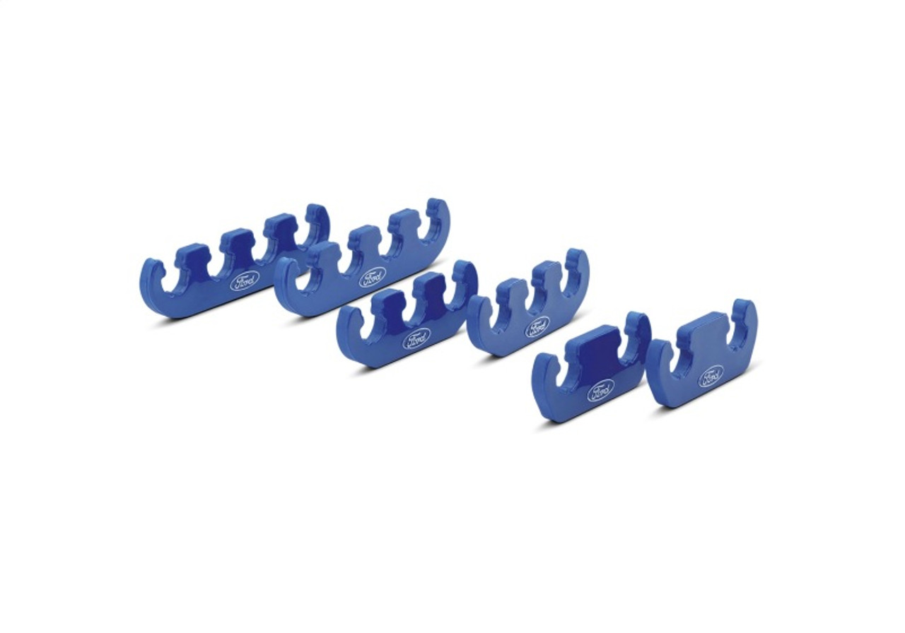 Ford Racing Wire Dividers 4 to 3 to 2 - Blue w/ White Ford Logo - 302-637