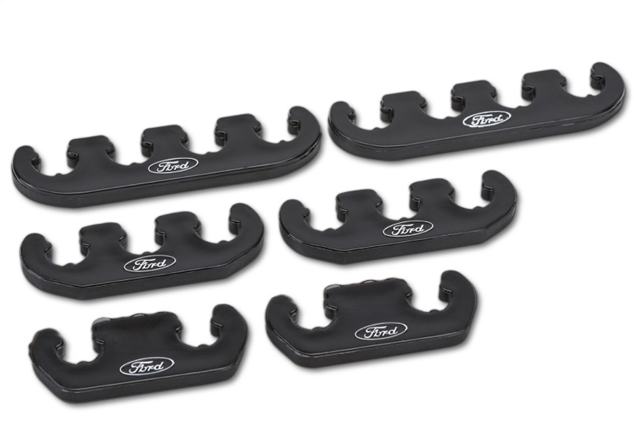 Ford Racing Wire Dividers 4 to 3 to 2 - Black w/ White Ford Logo - 302-641