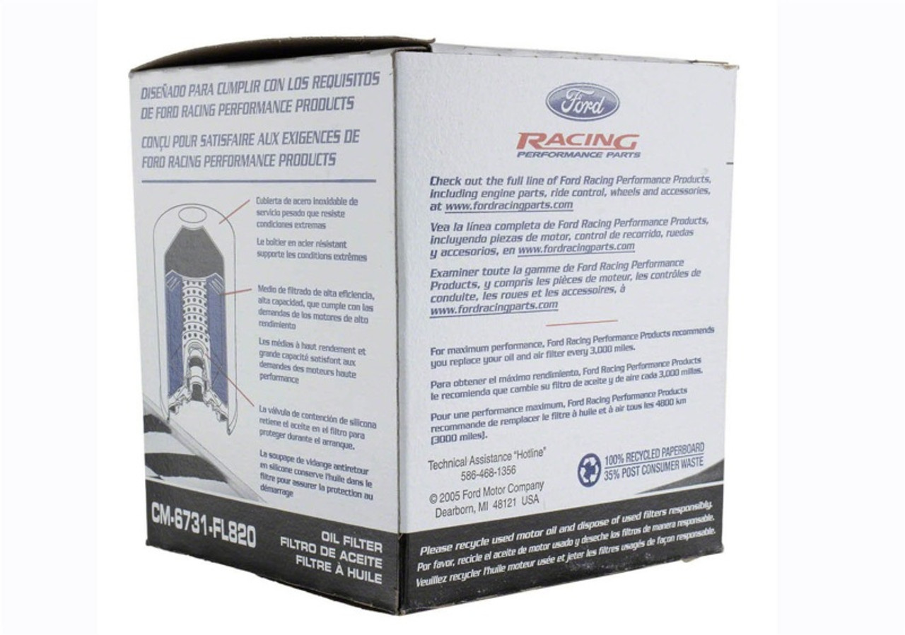 Ford Racing High Performance Oil Filter - CM-6731-FL820