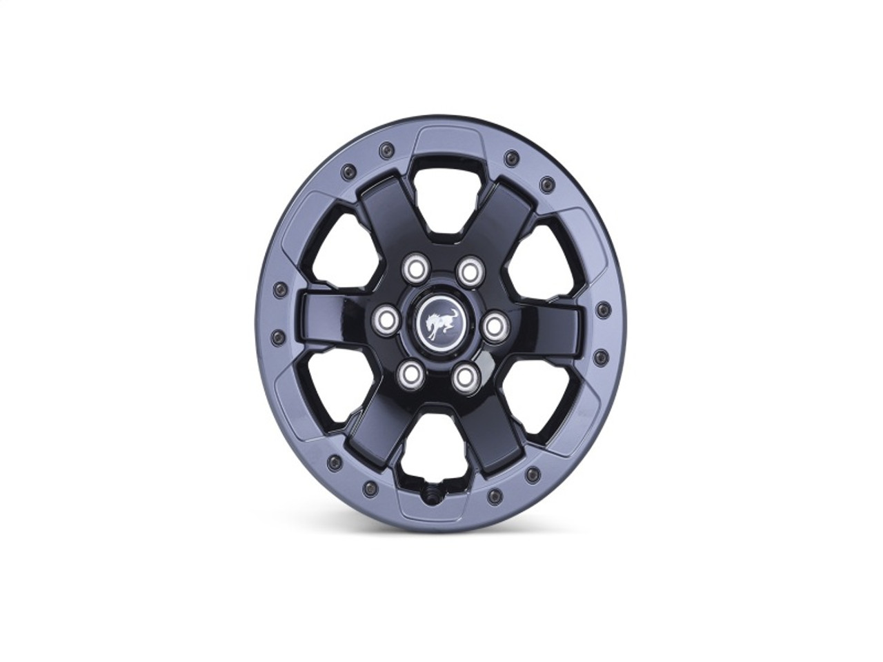 Ford Racing 2021 Bronco 17x8.0 Beadlock Carbonized Gray Badlands Wheel Kit - M-1007-DC17B