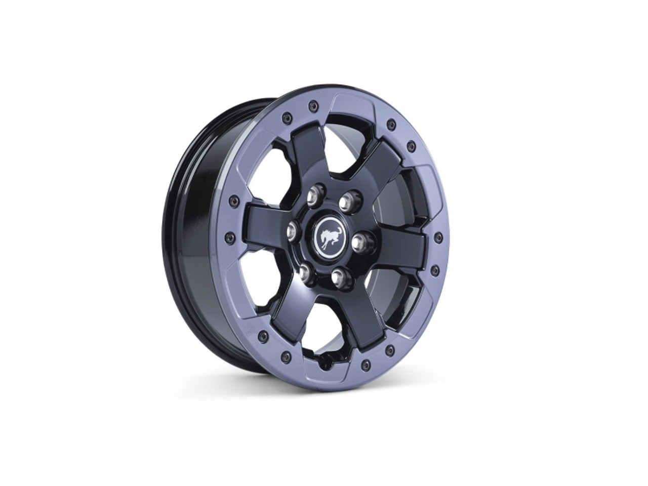 Ford Racing 2021 Bronco 17x8.0 Beadlock Carbonized Gray Badlands Wheel Kit - M-1007-DC17B