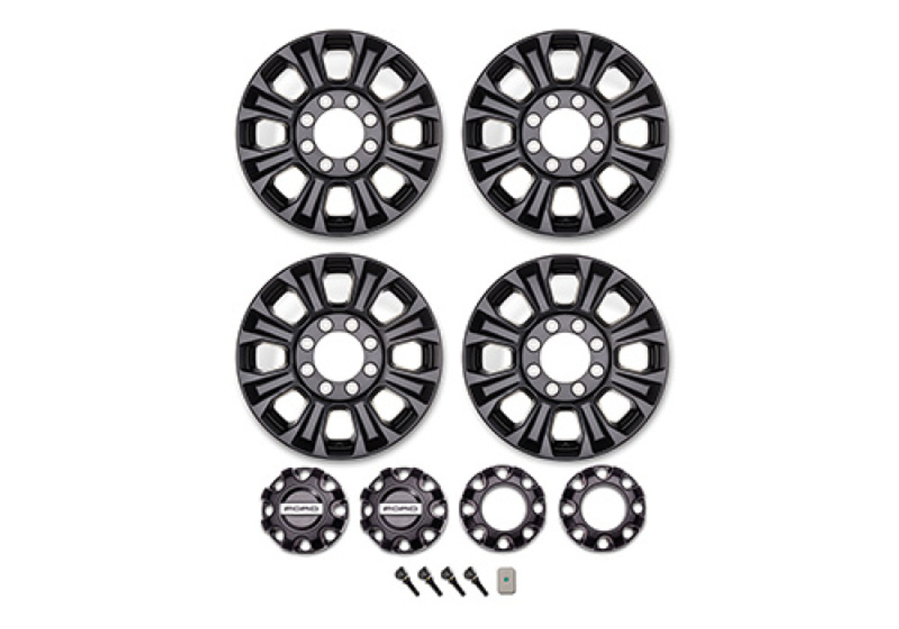 Ford Racing 23-24 Super Duty 18x8in Matte Black Wheel Kit - M-1007K-1808SD2