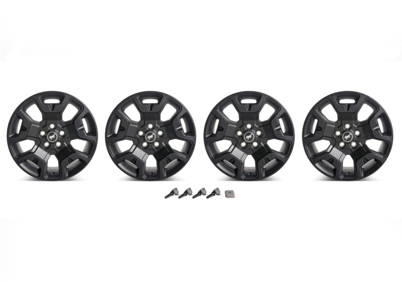 Ford Racing 2021+ Bronco Sport 17in Low Gloss Black Wheel Kit - M-1007K-S17BSB