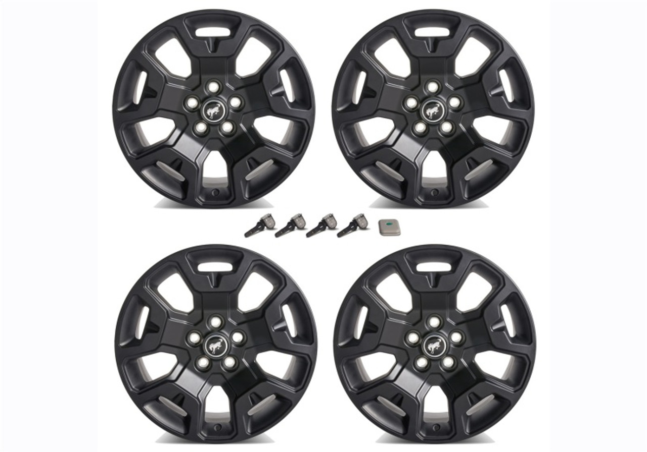 Ford Racing 2021+ Bronco Sport 17in Low Gloss Black Wheel Kit - M-1007K-S17BSB