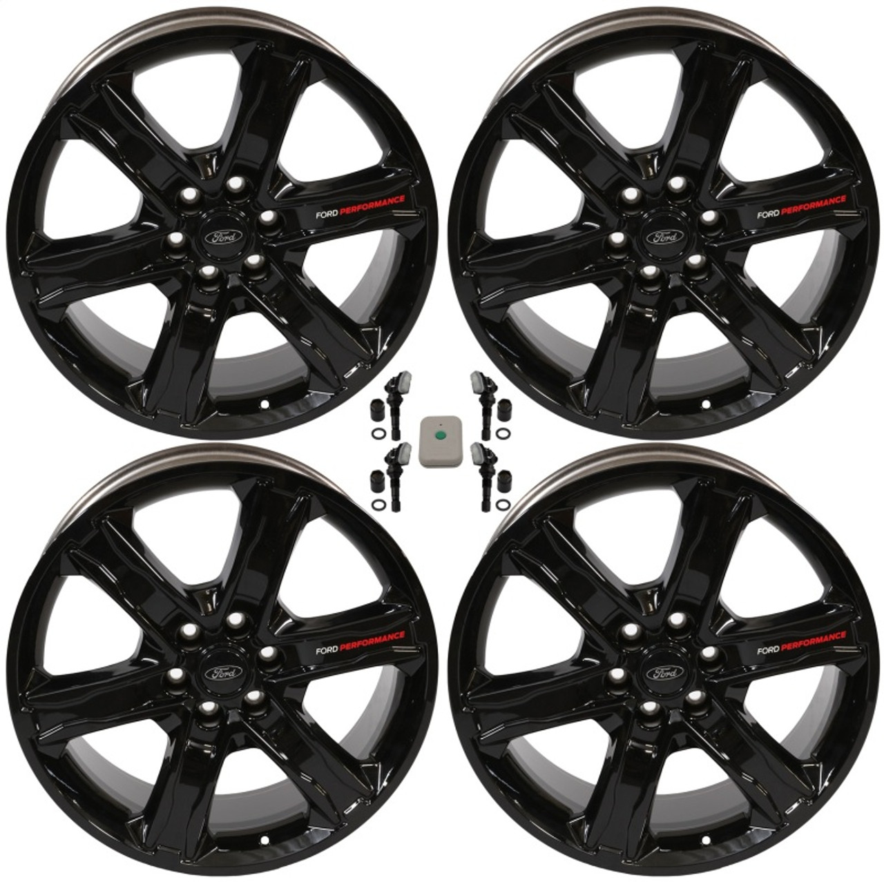 Ford Racing 15-23 F-150 22x9.5in Wheel Kit - Gloss Black - M-1007K-S2295GB