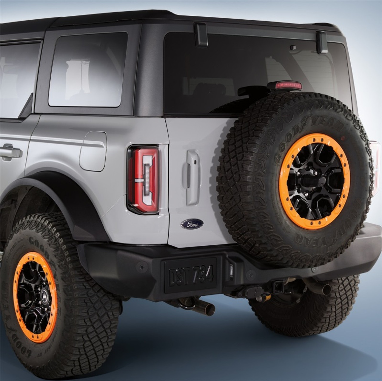 Ford Racing 2021+ Ford Bronco Functional Bead Lock Ring Kit - Orange - M-1021K-BLO