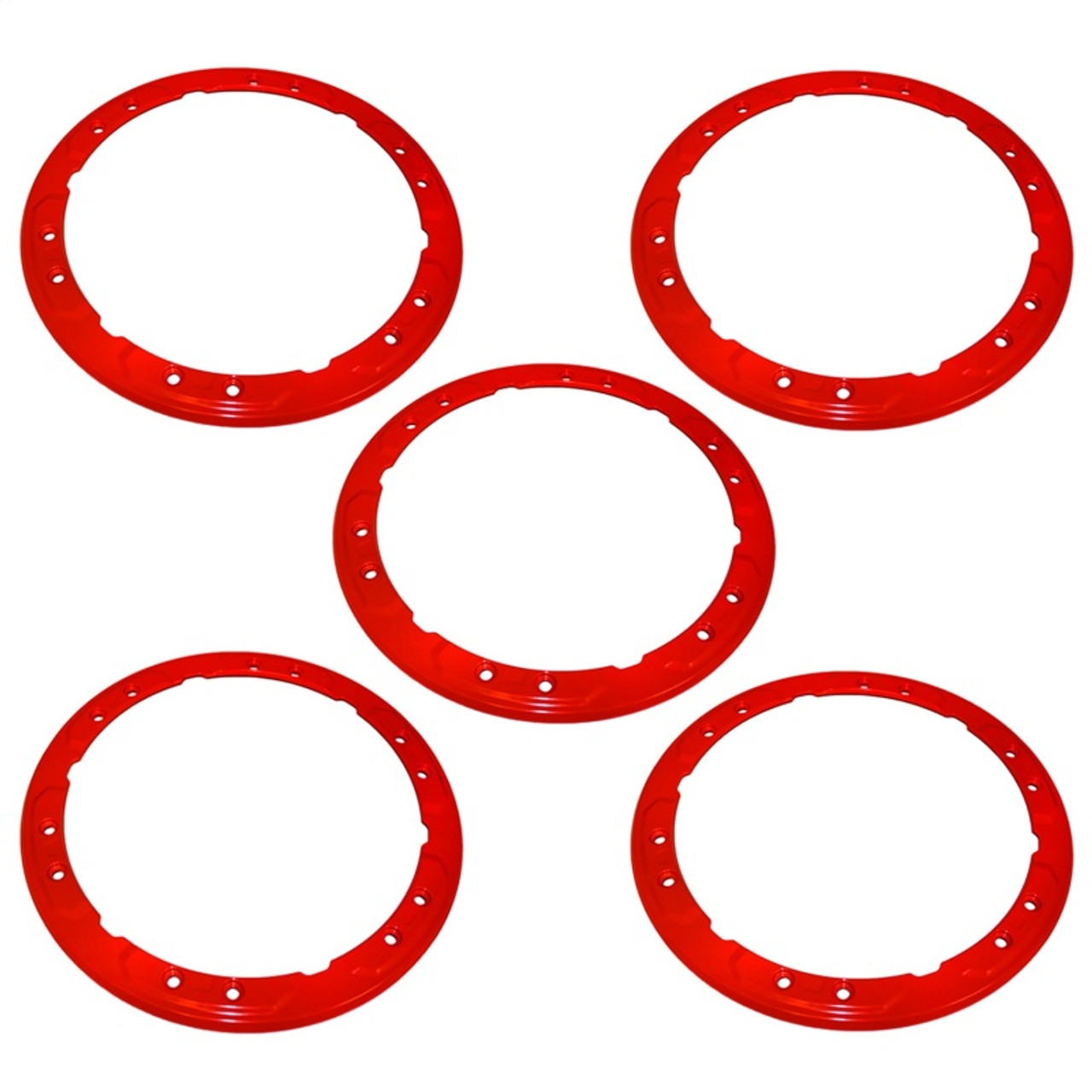 Ford Racing 2021+ Ford Bronco Functional Bead Lock Ring Kit - Red - M-1021K-BLR