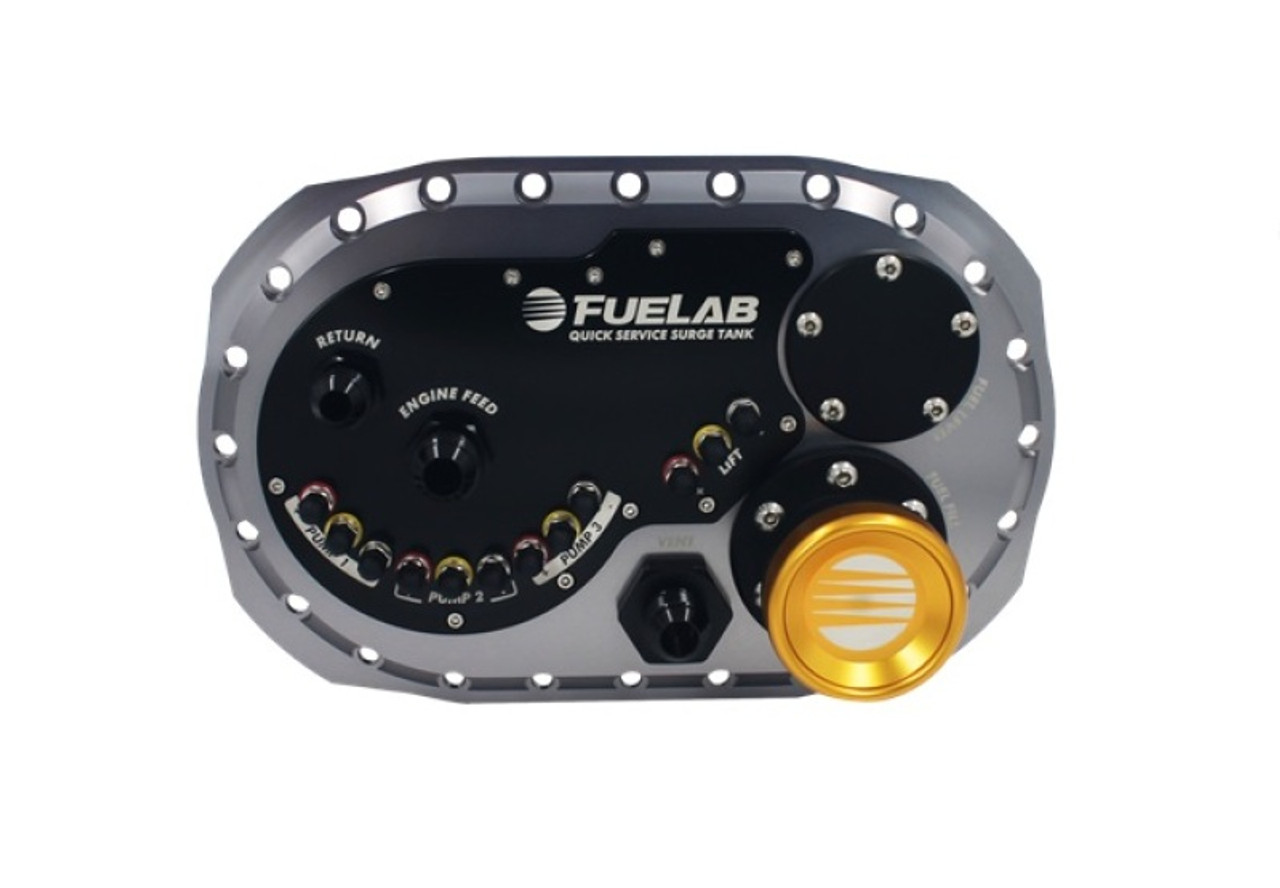 Fuelab Quick Service Surge Tank 2.0 w/No Lift Pump & No Surge Pump - Titanium - 62810-0