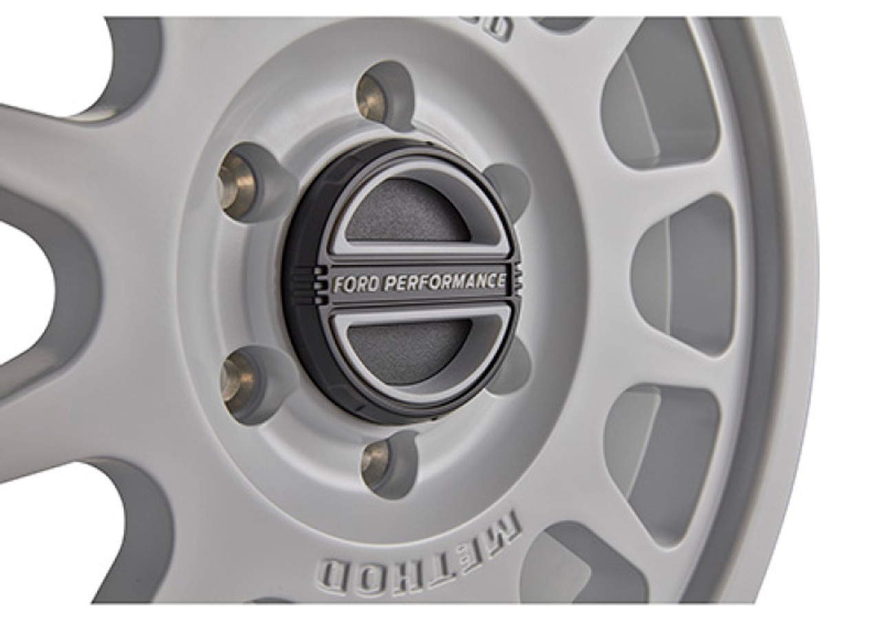 Ford Racing Bronco Method Center Cap - Oxford White - M-1096-FPMW