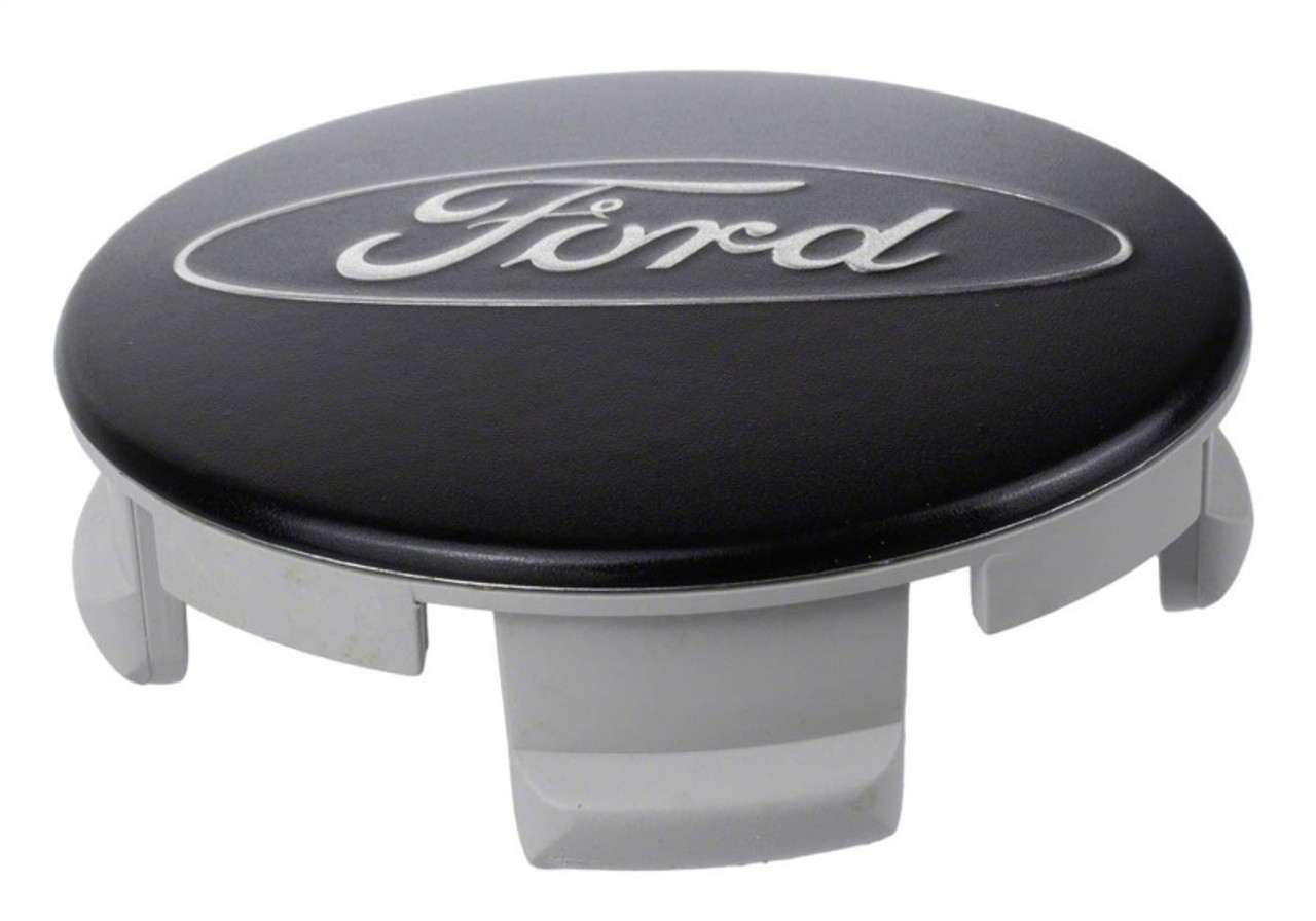 Ford Racing Ford Car Black & Chrome Wheel Center Cap Kit - Satin - M-1096K-BCS