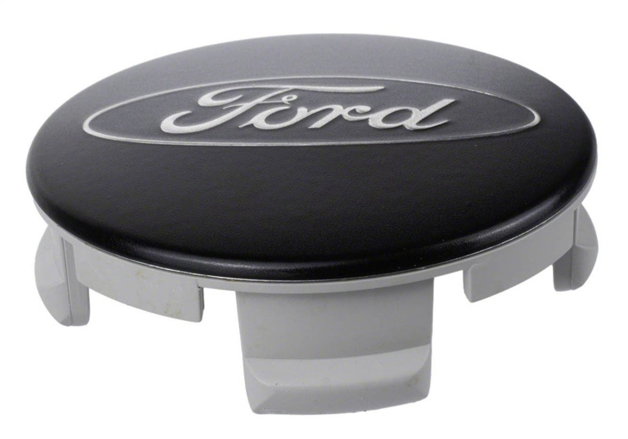 Ford Racing Ford Car Black & Chrome Wheel Center Cap Kit - Satin - M-1096K-BCS