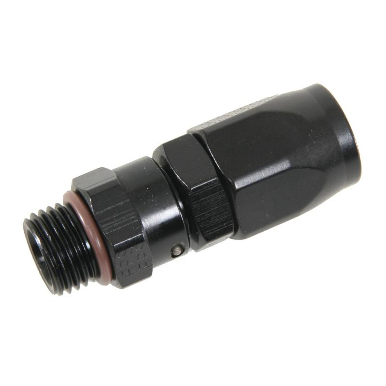 Fragola -10AN Straight x 7/8-14 (10) Hose End - Black - 180110-BL