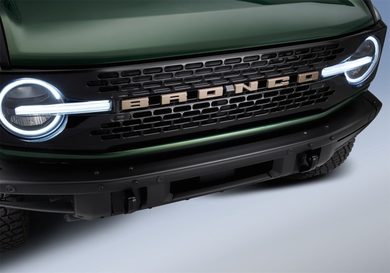 Ford Racing 2021+ Bronco Grille Lettering Overlay Kit - Bronze - M-1447-BLBR