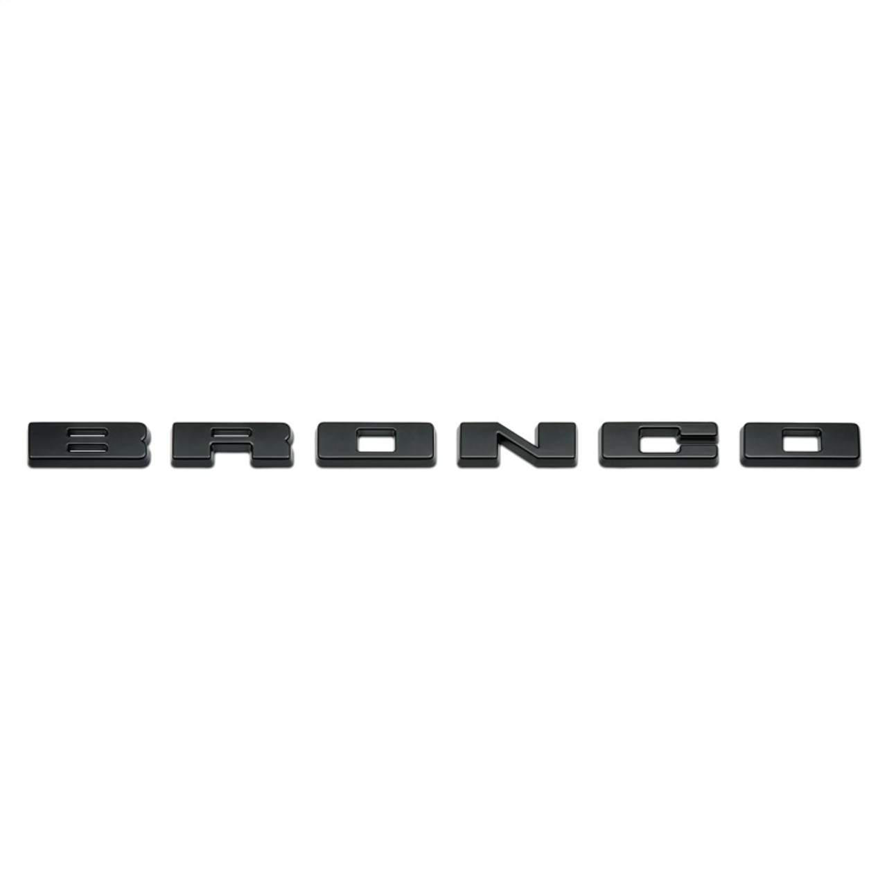 Ford Racing 2021+ Bronco Grille Lettering Overlay Kit - Black - M-1447-BLMB