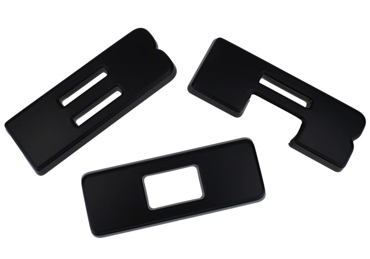 Ford Racing 2021+ Bronco Grille Lettering Overlay Kit - Black - M-1447-BLMB