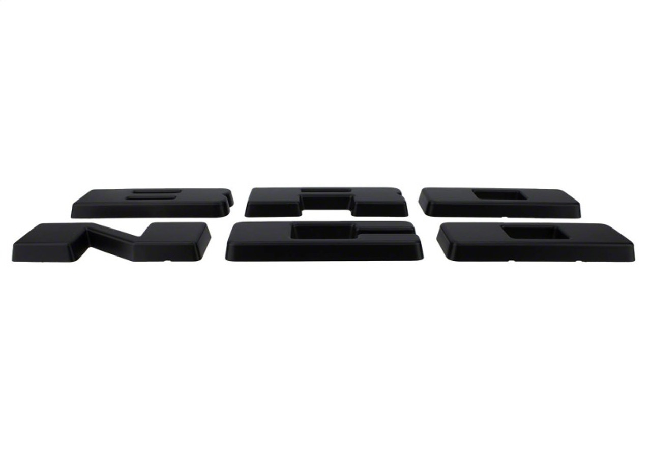 Ford Racing 2021+ Bronco Grille Lettering Overlay Kit - Black - M-1447-BLMB