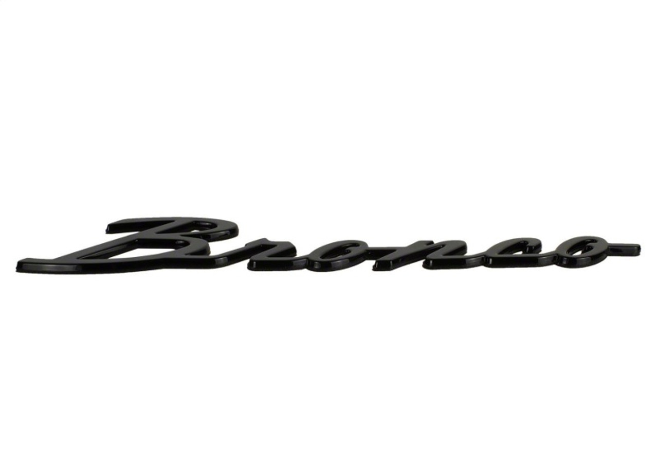 Ford Racing 21-24 Bronco Classic Script Fender Badge Kit - Gloss Black - M-1447-BSGS