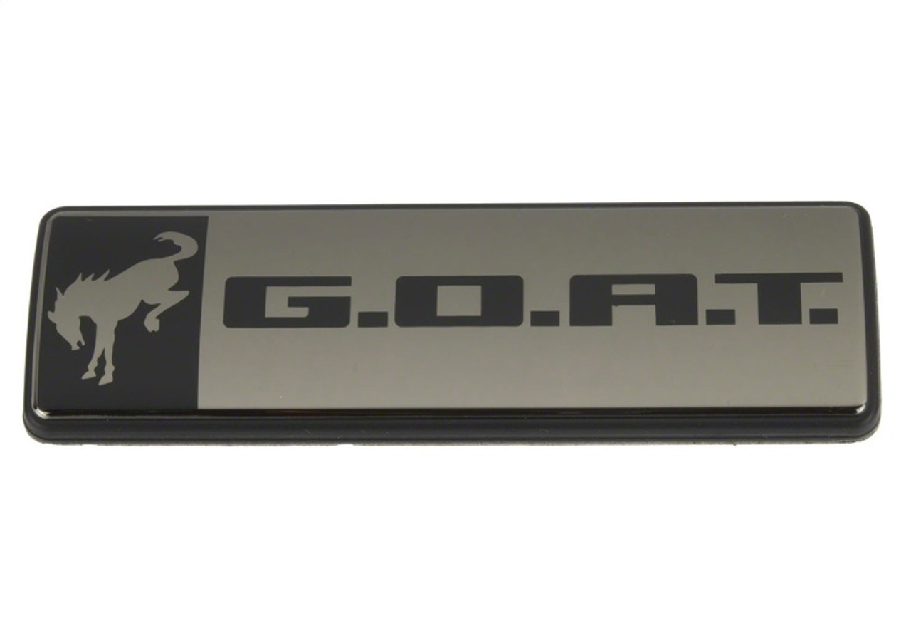Ford Racing Bronco/Bronco Sport G.O.A.T. Badge - Black/Black - M-1447-GOATBLK
