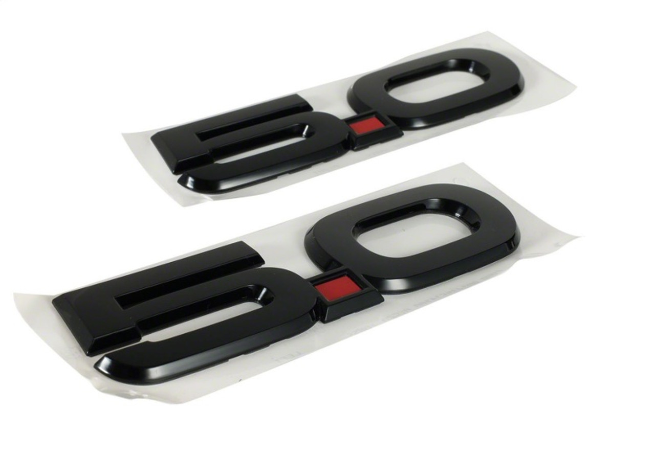Ford Racing 15-17 Ford Mustang 5.0L Fender Emblem Black - M-1447-M50AB