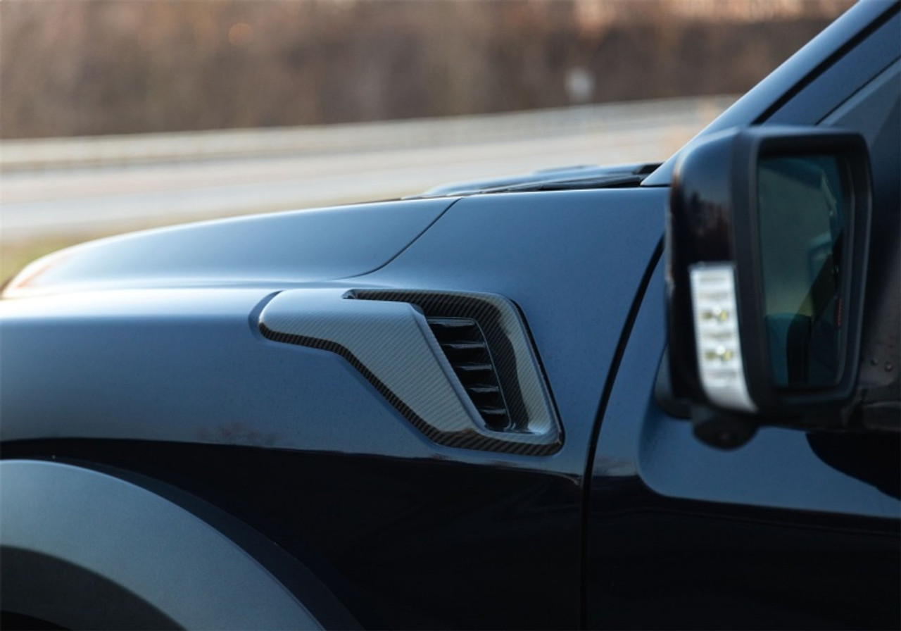 Ford Racing 21-24 F-150 Raptor Carbon Fiber Fender Vent Set - Gloss - M-16026-FG
