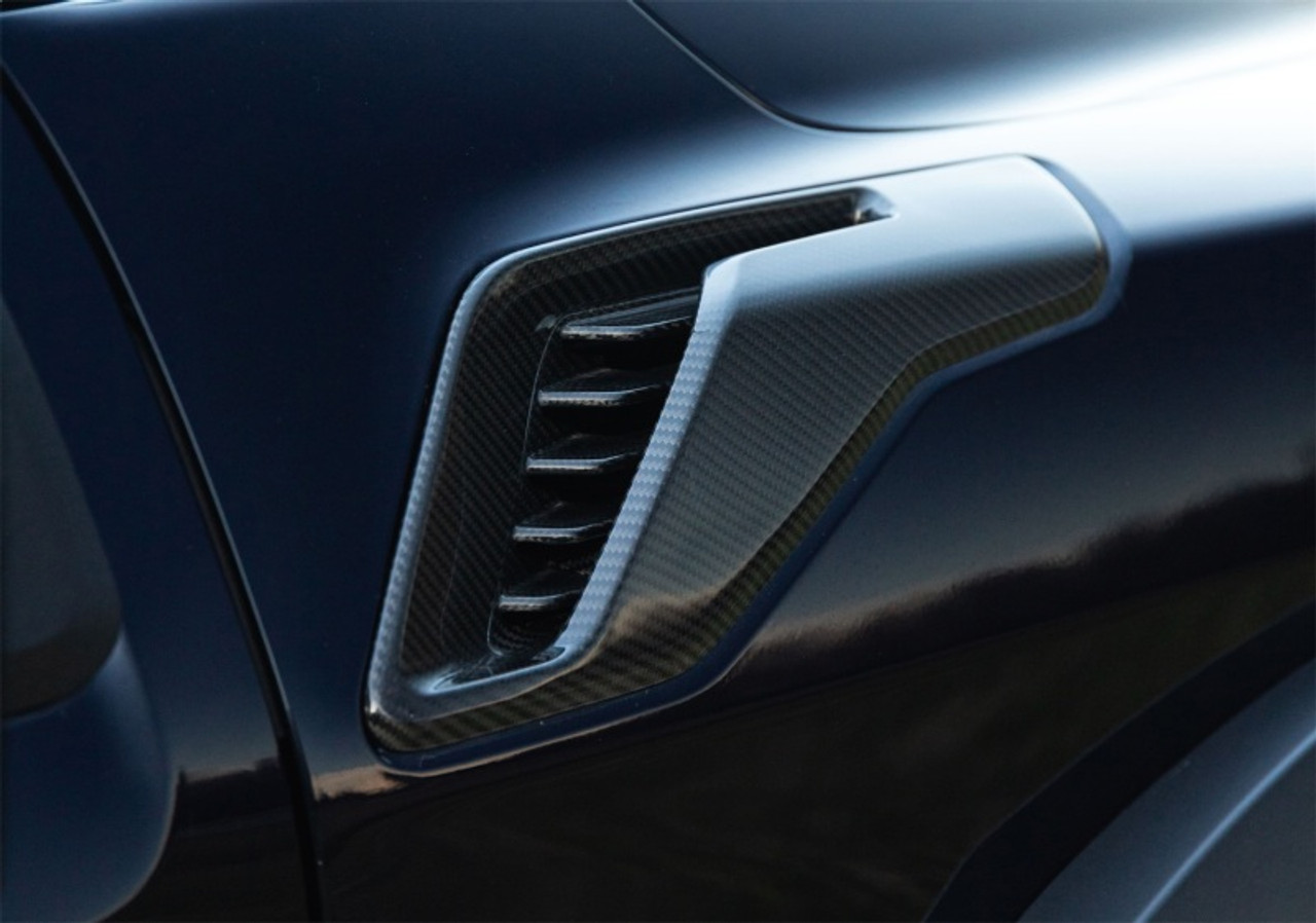 Ford Racing 21-24 F-150 Raptor Carbon Fiber Fender Vent Set - Gloss - M-16026-FG