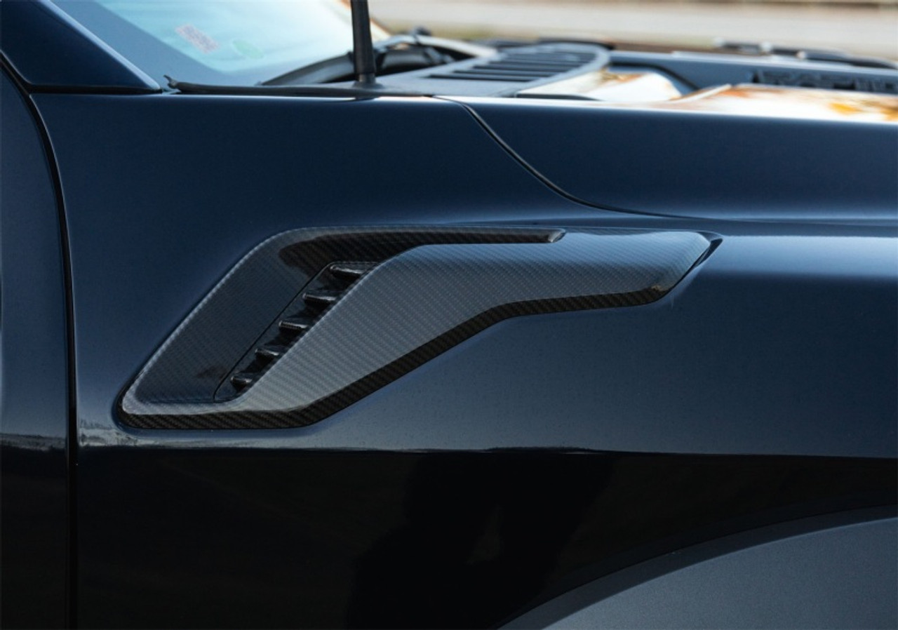 Ford Racing 21-24 F-150 Raptor Carbon Fiber Fender Vent Set - Gloss - M-16026-FG