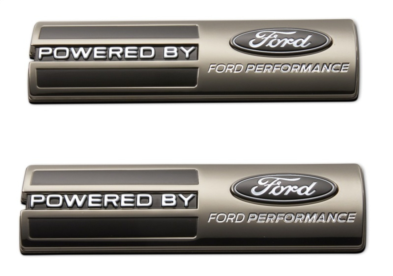 Ford Racing Powered by Ford Performance Fender Badge - Black - M-16098-PBFPB