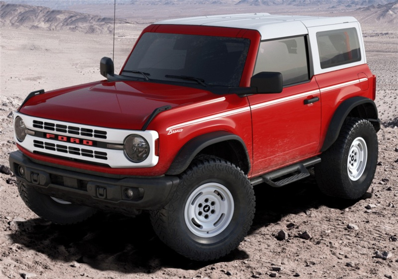 Ford Racing Bronco Off-Road Hoop Steps - M-16450-BHS2